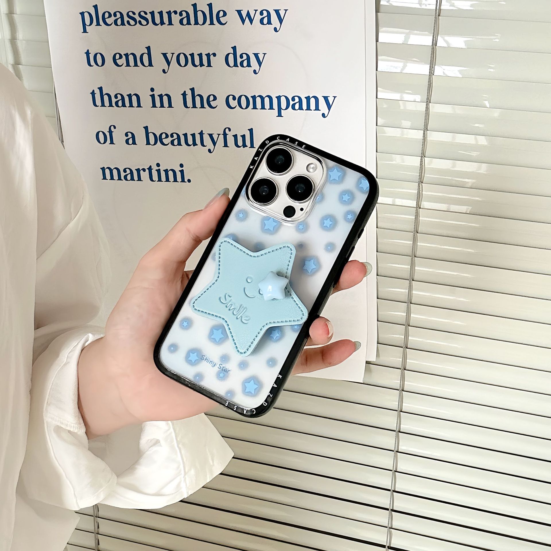 Pantalla completa de viento ins, estrellas florecientes, adecuado para Apple 16ProMax, funda para teléfono móvil 15Pro, simple 14/13 nuevo 16Pro