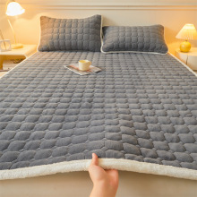 冬季加厚牛奶绒床垫软垫a类家用折叠珊瑚绒床褥学生宿舍单人垫子