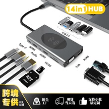 14��1Type c�Uչ�]usb hub�������pHDMI4K 15W�֙C�o������չ�]