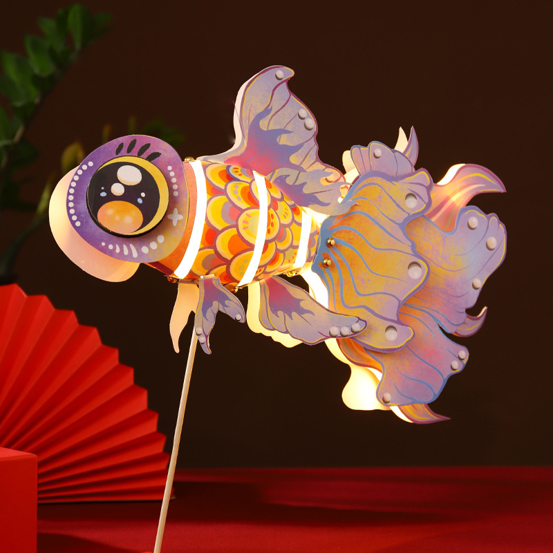 Día de Año Nuevo no patrimonio hecho a mano bricolaje estilo nacional auspicioso dragón danza Linterna juguete casero para niños jardín de infantes paquete de material