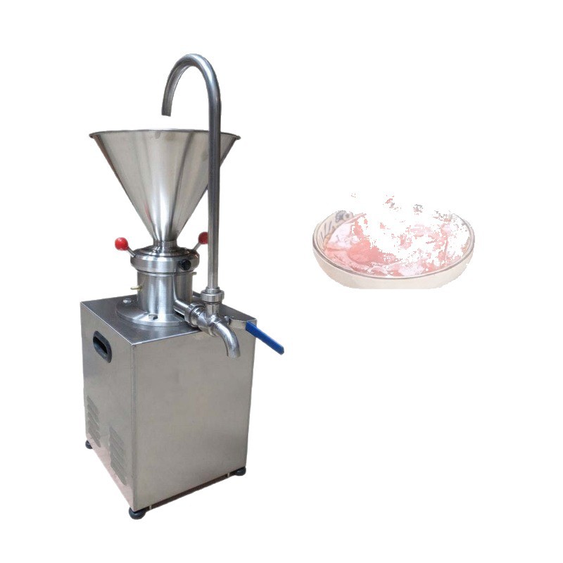 Grado alimenticio de acero inoxidable molino coloidal maní sésamo almendras grano de cacao molino molino de pasta molino máquina de mantequilla de maní vertical