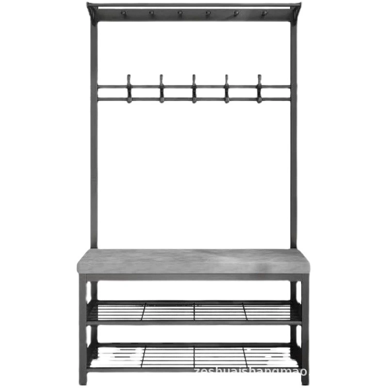 Цельная настенная вешалка для входа, вешалка для шляп, вешалка для табурета с мягкой сумкой, вешалка для сумок