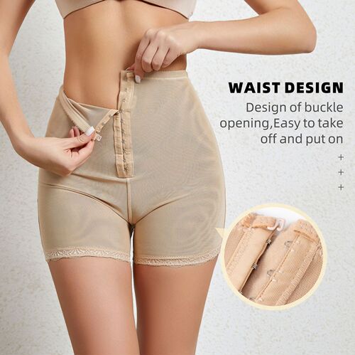 Cross-border high-waisted breasted tummy-tightening pants for body-shaping, butt-lifting, butt-exposed butt-enhancing pants for women after childbirth, tummy-tightening underwear