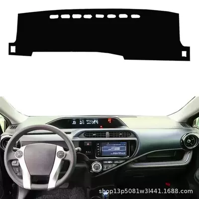 Cross-Border Applicable for Toyota Prius 2012-2019 Car Dashboard Cover Sunshade Mat Cross-Border Order Placement Service (Günəş əleyhinə siperlik) - black-border-left-driving-single-layer-polyester
