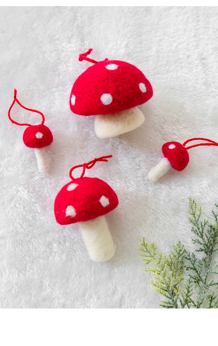 Simple Style Style Christmas Simple Style Mushroom Holiday Daily Hanging Ornaments Decorative Props