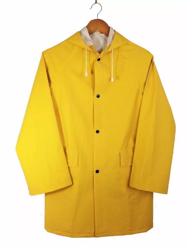 雨衣   PVC单件连体带帽雨衣    厂家直销 Y003橙色
