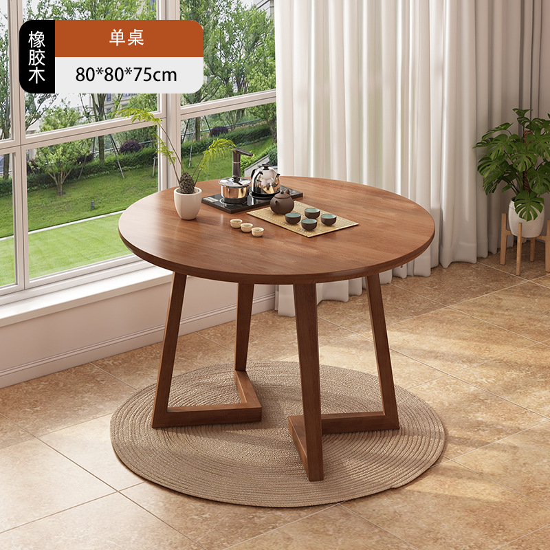 Nueva mesa de té china, mesa de comedor, balcón, mesa de té pequeña, mesa de café para el hogar, simple y moderna, combinación de mesa y silla de ocio de negociación