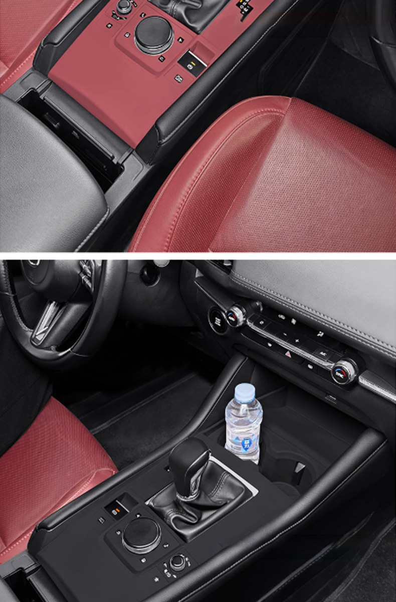Suitable for Mazda 3 Next Generation Axela central console cup holder silicone pad interior decoration modification anti-slip protection