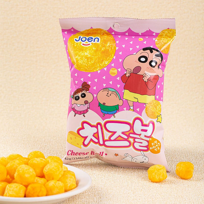 Южная Корея импорт Joen Crayon Shin-футболка ко-бренд мексиканский стиль сырные шарики детские повседневные лопающиеся снеки