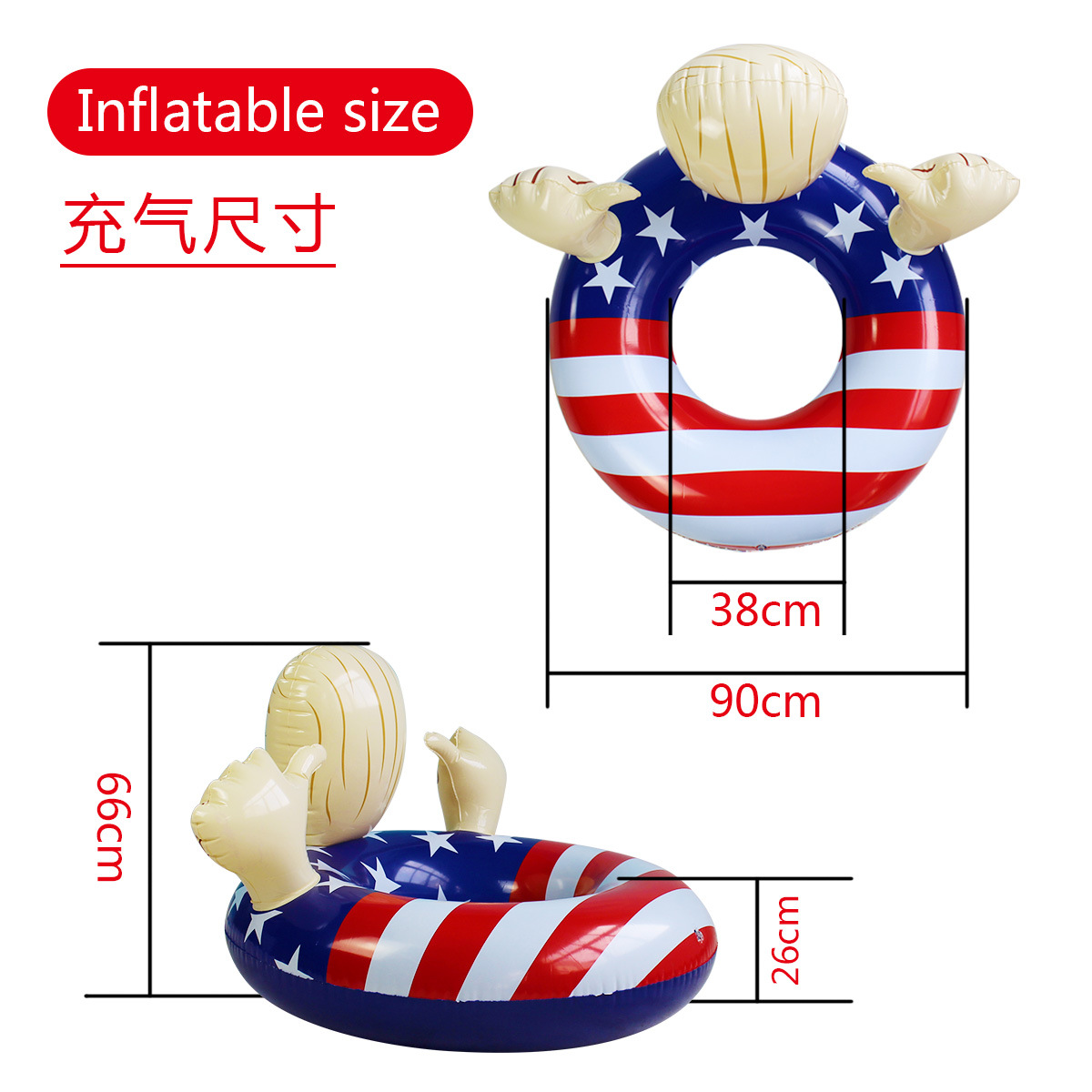 Nuevos productos transfronterizos de impresión para adultos anillo de natación de dibujos animados para niños anillo de frutas engrosado anillo de salvavidas anillo flotante inflable