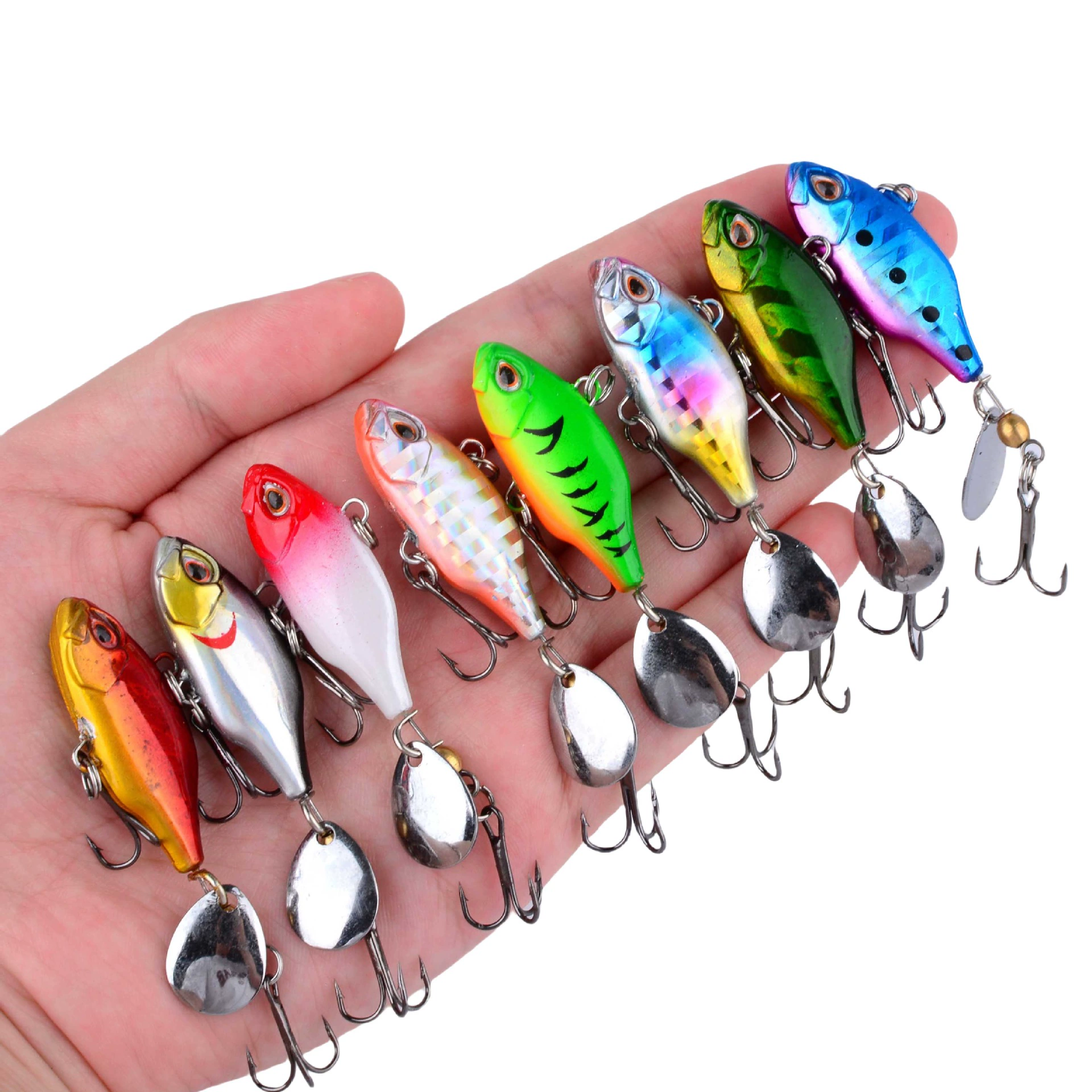 [Lure bait micro item vib spinning shiny blade 5cm/8.8g long-range freshwater sea bass lure wholesale]
