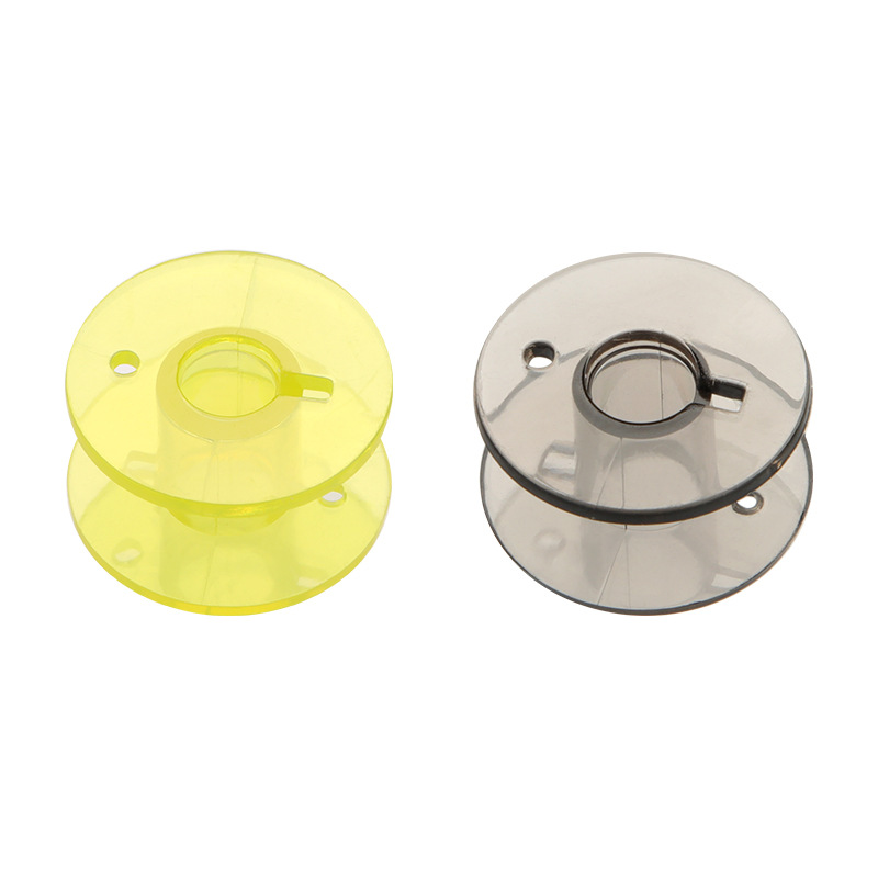 Nueva bobina de plástico de alta calidad 2518P variedad de color máquina de coser bobina multifuncional Universal fábrica al por mayor