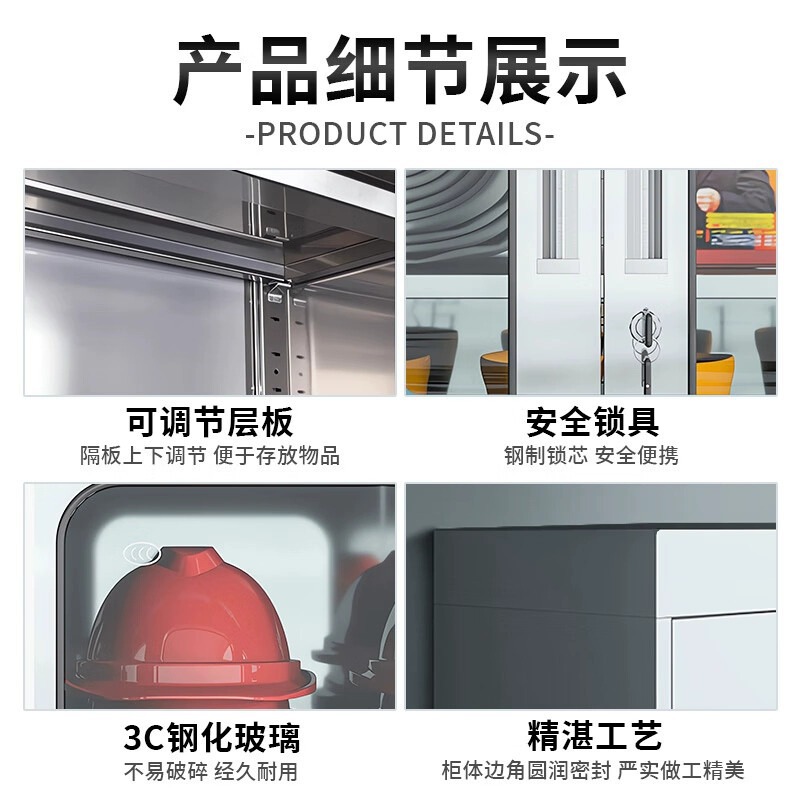 Gabinete de extinción de incendios de acero inoxidable Centro comercial Gabinete de exhibición de equipos de extinción de incendios Material de emergencia Gabinete de almacenamiento de extintores Estación de bomberos en miniatura