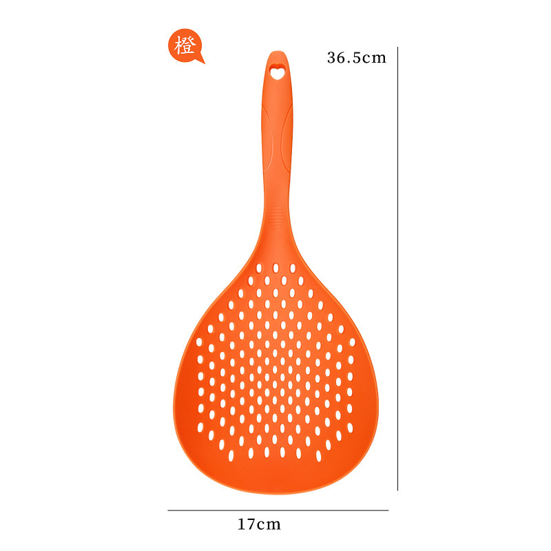 Cuchara de silicona de grado alimenticio resistente a altas temperaturas cuchara de pesca de fideos de cocina casera sopa de polvo de drenaje de agua gran sopa de fideos de pesca