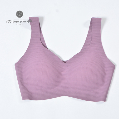 Shangpin Invisible Ultra-Thin Breathable Sleepwear Comfortable Vest Small Chest Showing Small Breast Support Bra for Women 3388 