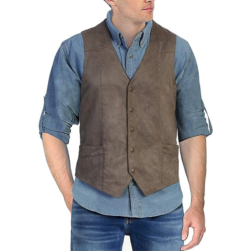 Men's Suit Vest V-Neck Waistcoat Slim Fit Casual Formal Business Dress Retro New Style Men's Suit Vest V-Neck Waistcoat Slim Fit Casual Formal Business Dress Retro New Style