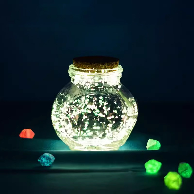 Botella de vidrio de deseo tapones de madera botella grande deseo flotante botella de estrella de suerte origami de alto valor de belleza pequeña botella vacía adornos