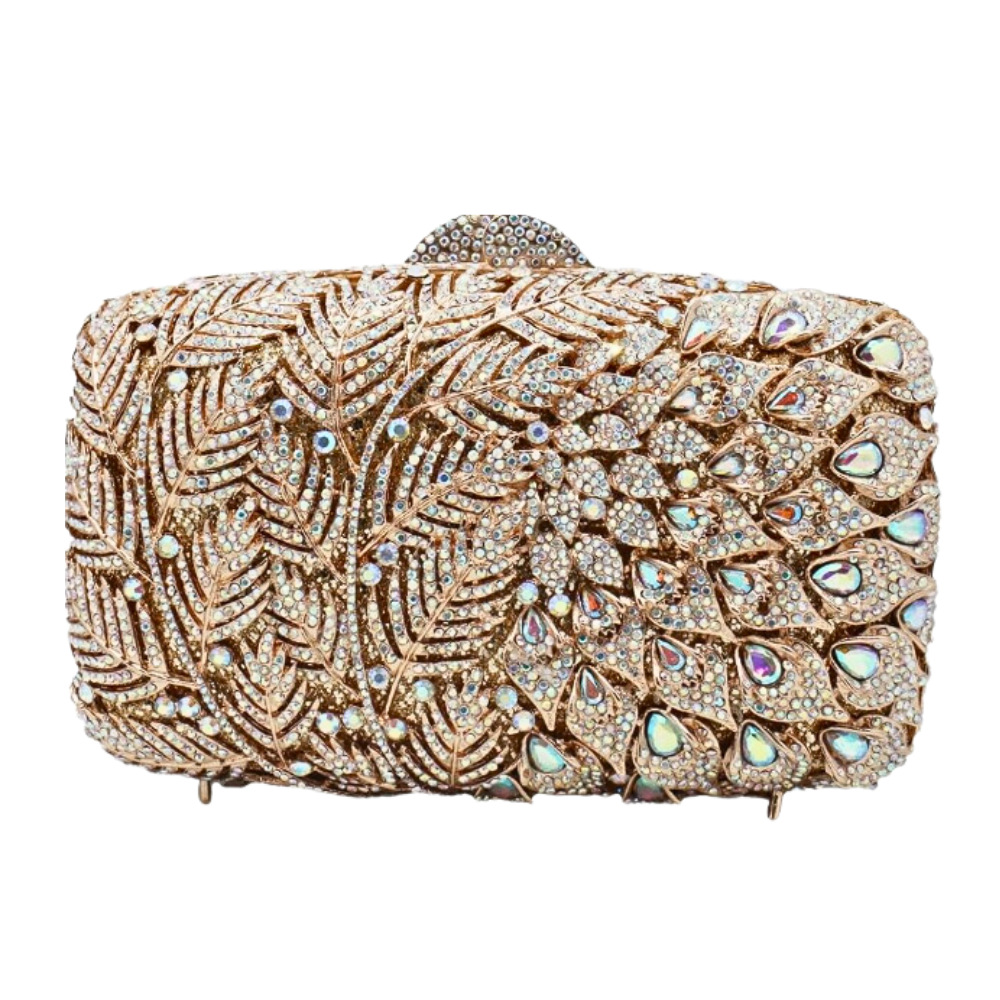 Europa y los Estados Unidos de nuevo coco de diamantes de agua de mano bolsas de banquete de diamantes bolsas de banquete de diamantes Crystal Clutch