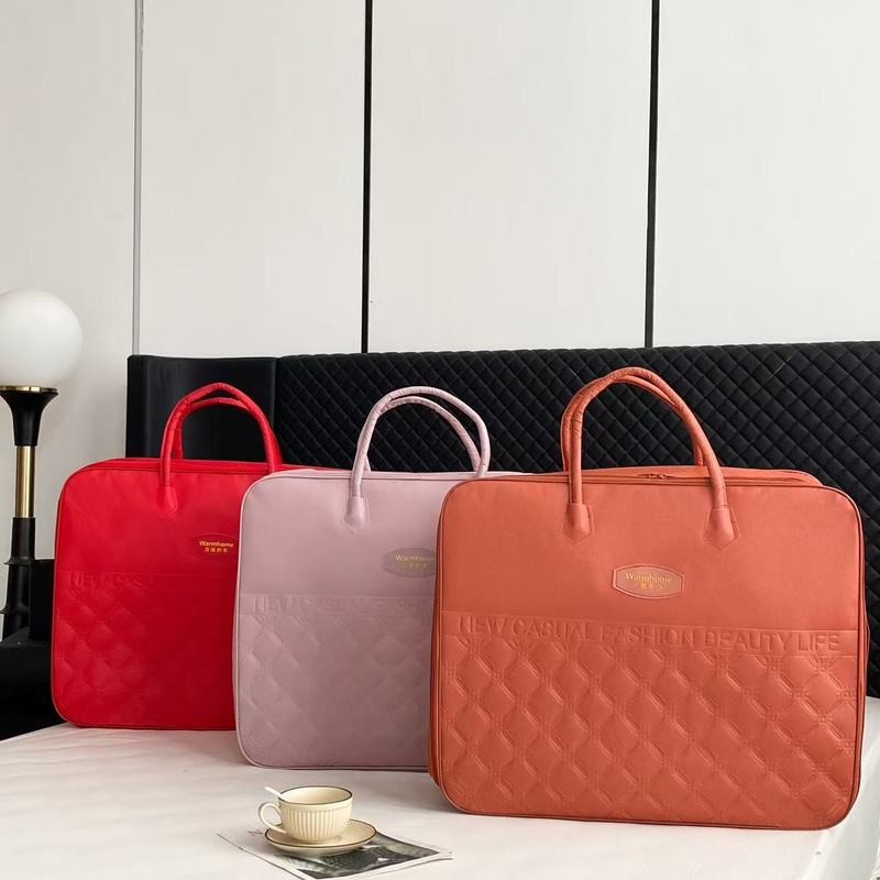 メーカー卸売スチールワイヤー包装袋ベッド 4 ピースギフト旅行ハンドバッグ防塵衣類収納袋|undefined