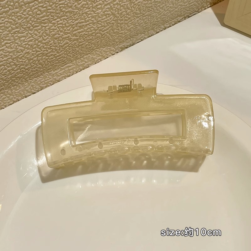 Horquilla de gran tamaño para mujer, volumen de cabello de otoño e invierno, clip de agarre múltiple, sentido avanzado, placa posterior a la cabeza, horquilla, temperamento, clip de tiburón, tocado