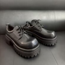 厚底多规则皮鞋百搭德比鞋休闲男鞋潮款小众方头