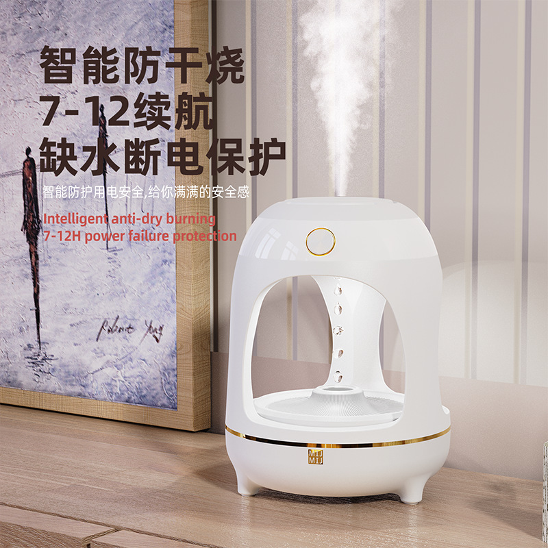 Humidificador antigravedad de gran capacidad, dormitorio silencioso, sala de estar, escritorio, hogar, gotas de agua suspendidas creativas, aromaterapia de reflujo