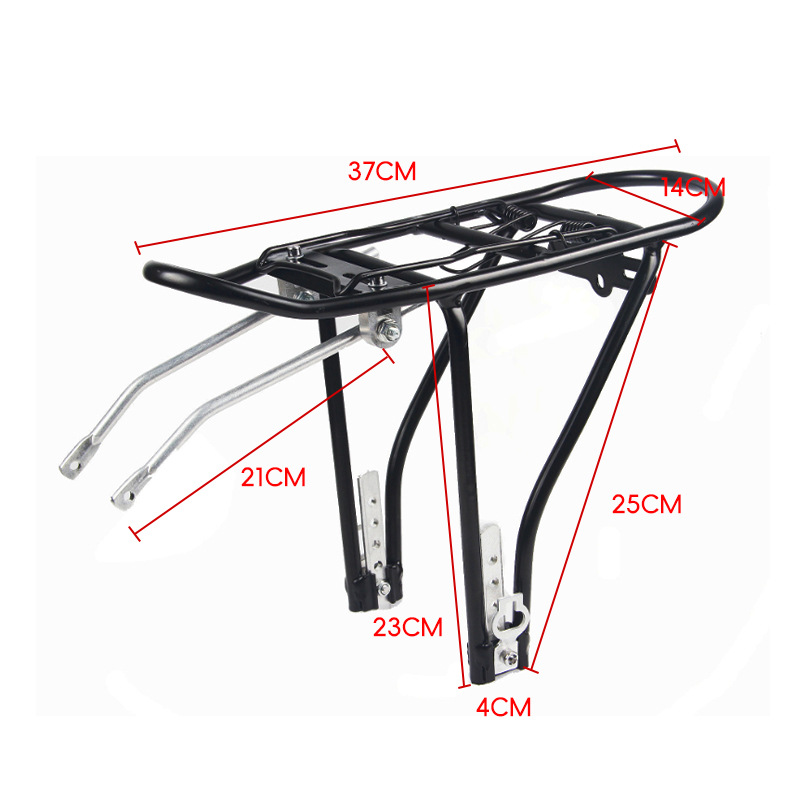 67020-pulgadas bicicleta plegable bicicleta trasera estante ajustable adecuado para una variedad de estantes de bicicleta de montaña