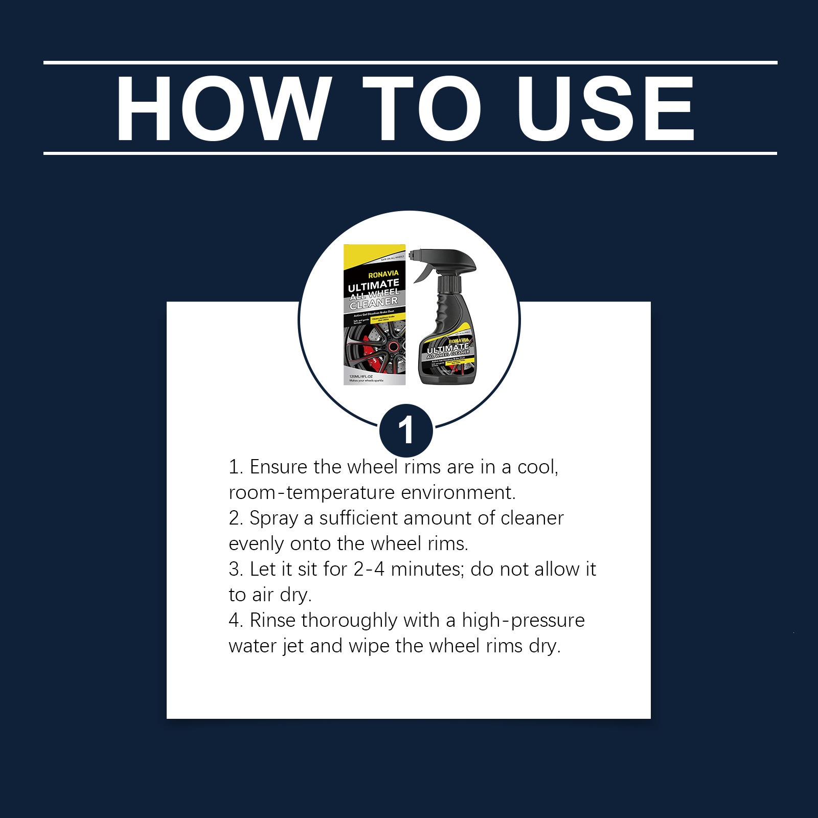 Ronavia Tire Cleaner Is a Suitable Maintenance and Cleaning Agent for Daily Car Cleaning and Decontamination of Tire Surfaces