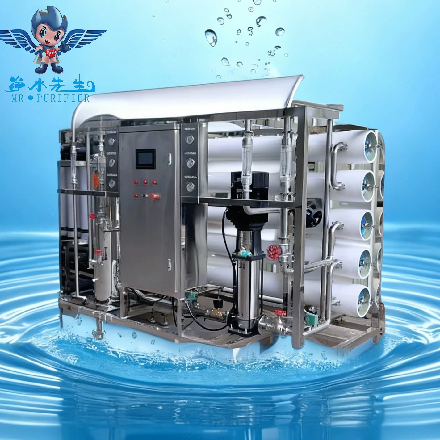 Оборудование обратного осмоса, охлаждающая вода, оборудование для очистки стерильной сверхчистой воды, оборудование обратного осмоса для медицинской промышленной воды