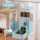 Drinking fountain + feeder [azure blue upgraded model with large capacity]