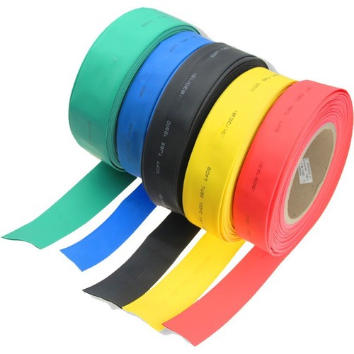 Delixi heat shrink tubing insulation sleeve 1/2/3/4/5/6/10/12/30～100mm red green yellow blue black