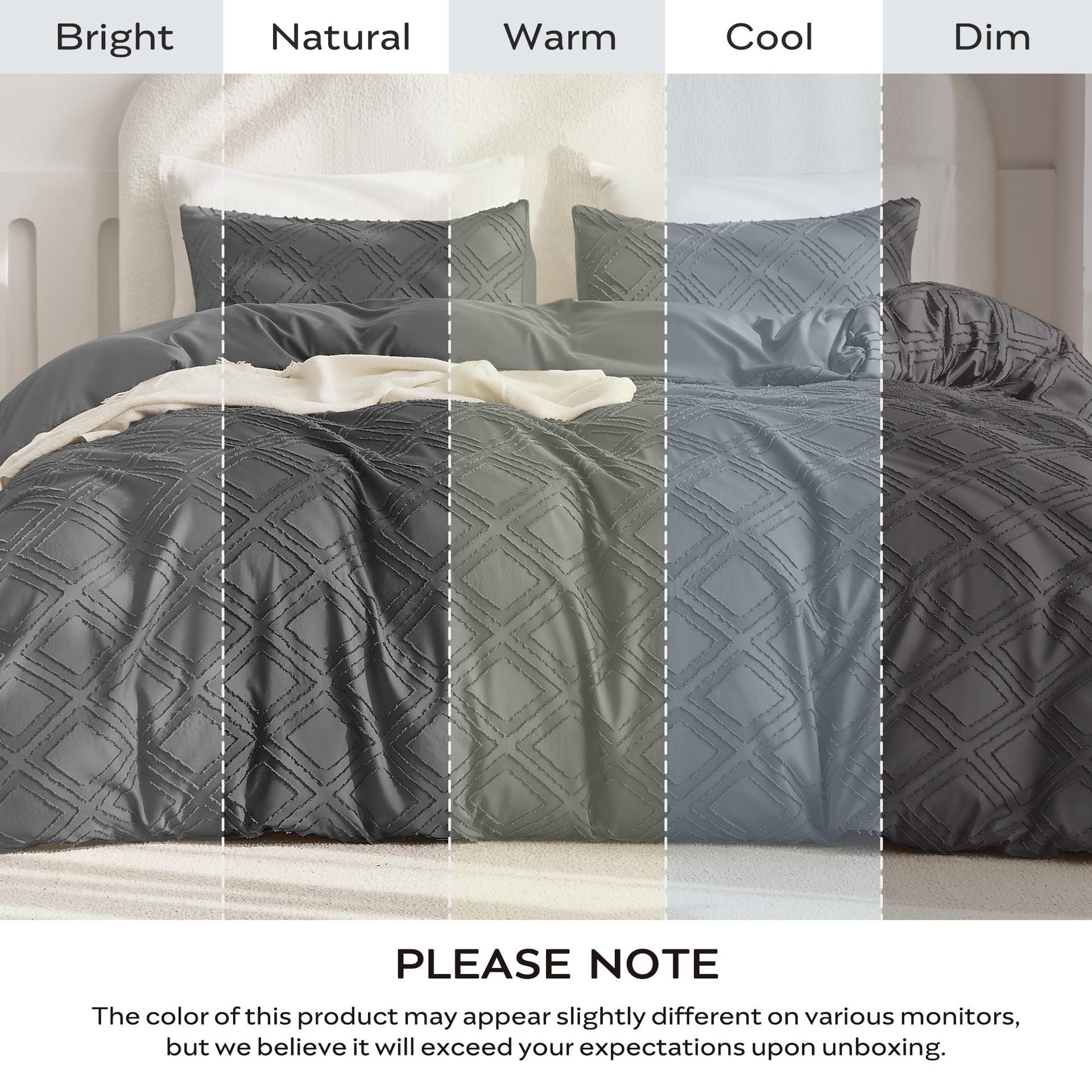 Dark Grey-grid Queen(90__&time