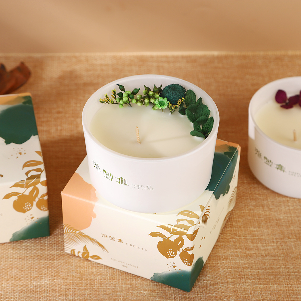 Candela de incienso simple en el hogar vela de incienso creativa vela de mano regalo de copa cilíndrica decoración de vela de incienso