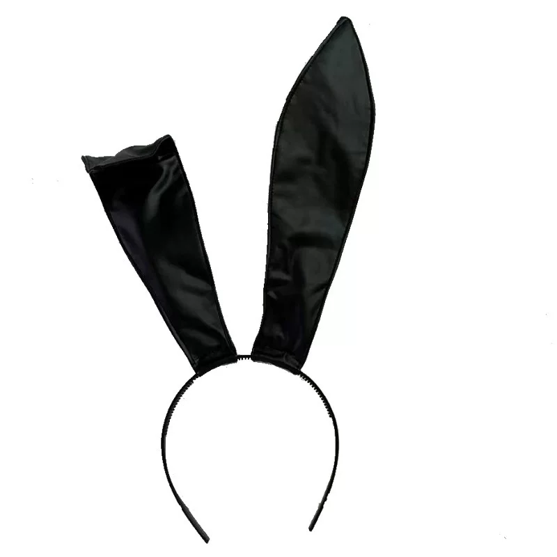 Bunny Ear Headband, Faux Leather Cute & Spicy Bunny Girl Headdress, Women's Hair Accessory