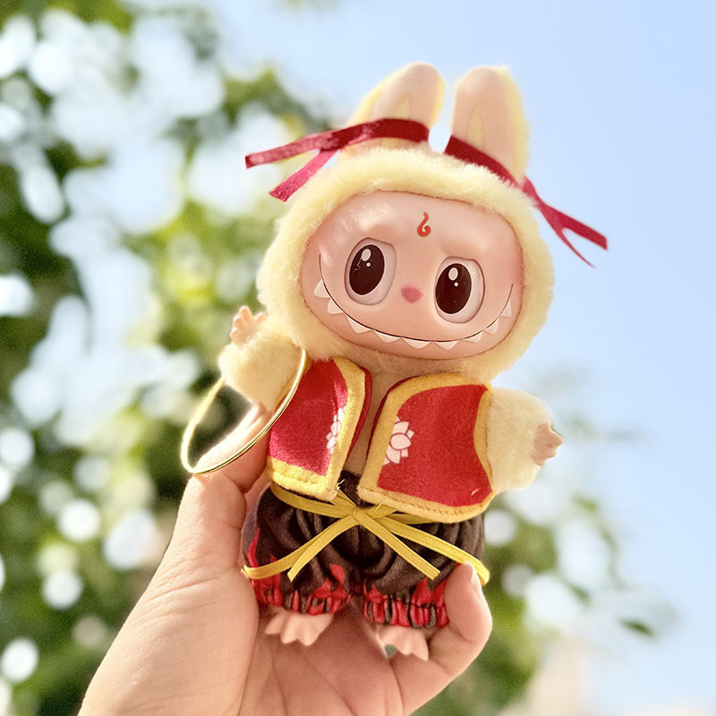仅衣服] 一/二代La布布衣服挂件拉布布坐坐派对娃衣挂件草莓熊萌|undefined