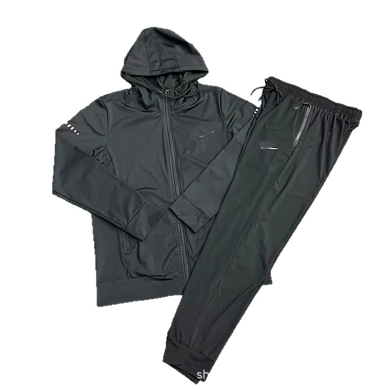 Bulk spot deportivo elástico fitness manga larga chaqueta encapuchada hombre otoño invierno rápido correr ropa de ocio al aire libre