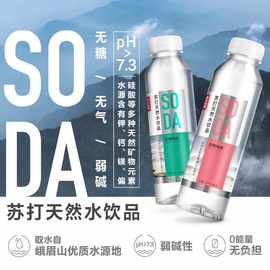 农夫山泉苏打水天然水饮品410ml*15瓶整箱无糖饮料白桃柠檬风味24