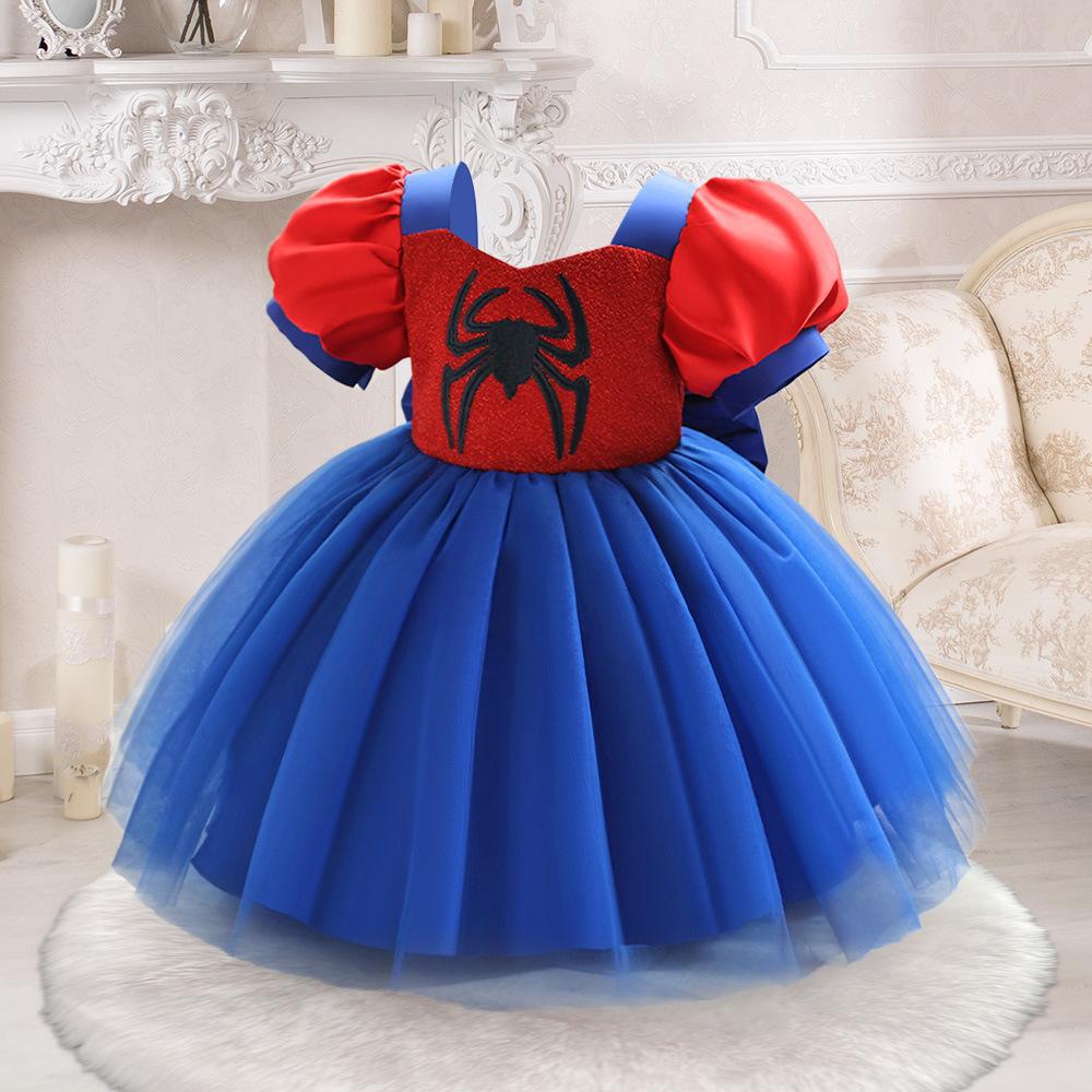 Cross-border New Children's Dress Girls Princess Dress Six-one Cos Dress Performance Host Dress Girls Mesh Princess Dress