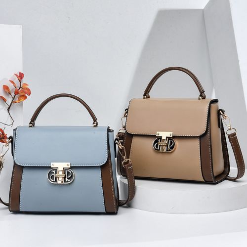 Manufacturer women's bag 2024 new Korean style trendy simple and elegant small square bag hand-held single shoulder diagonal women's bag one piece drop shipping