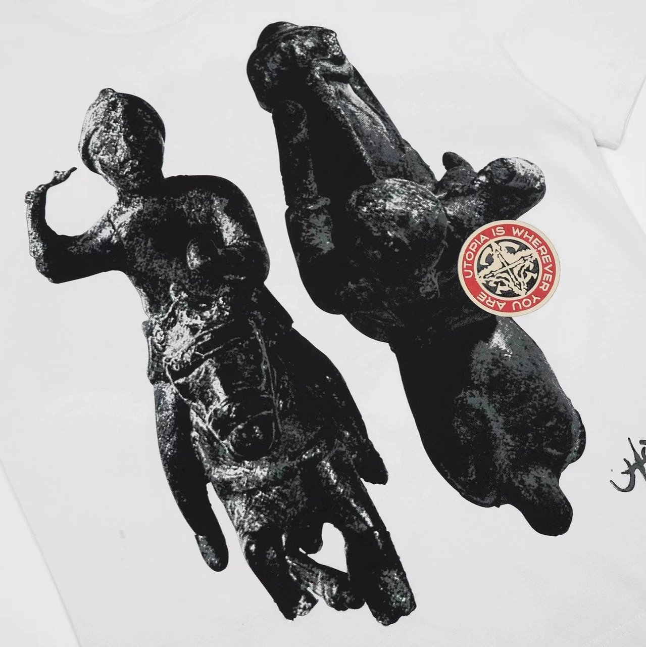 Футболка Travis Scott Utopia Circus Maximus Circus Stone Man Short Sleeve