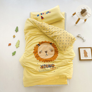 Children's Kindergarten Quilt Three-Piece Set Pure Cotton Spring and Summer Baby Kindergarten Nap Bedding Bedding Baby