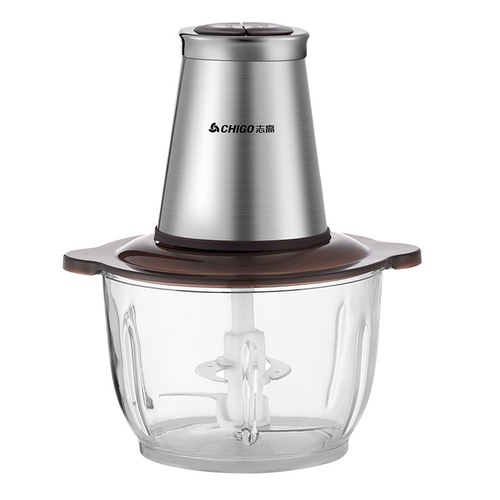 Chigo meat grinder household small commercial stainless steel multi-function meat grinder kitchen food supplement machine minced cooking machine
