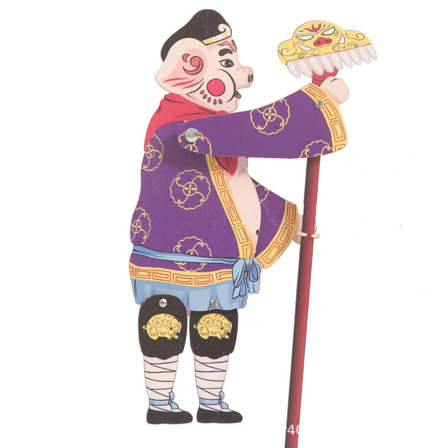 包邮皮影玩具 新款带操作杆木制皮影戏表演道具 西游记怀旧玩具