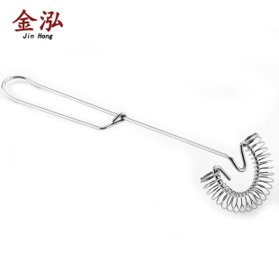 430 stainless steel manual eggbeater spring coil egg blender cream stirring rod baking tool