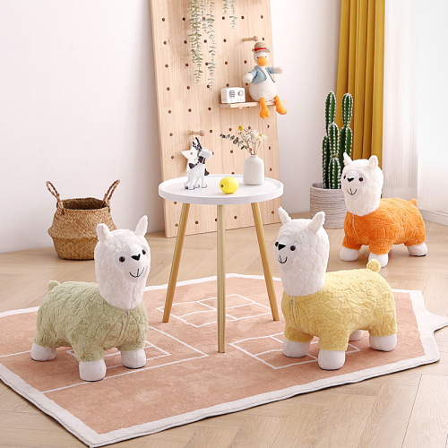 Alpaca Chair Living Room Shoe Bench Children's Sofa Leisure Chair Seat Bench Cartoon Birthday Simple Modern Animal Bench