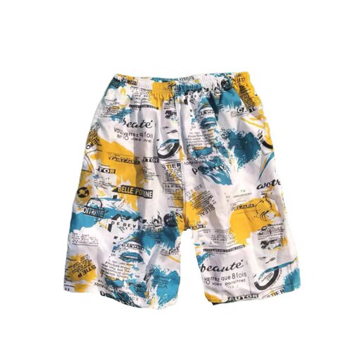 Beach pants for men, summer casual ice silk five-pocket pants, thin men's beach pants for walking