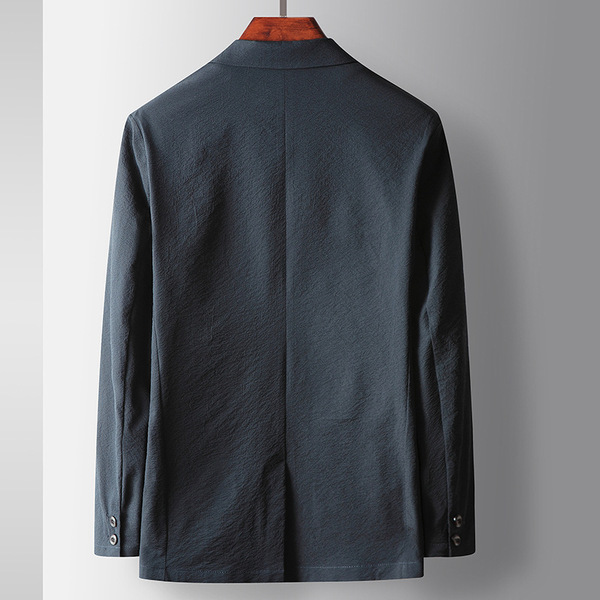 Men's casual suit 2026 spring and summer slightly wrinkled stretch…