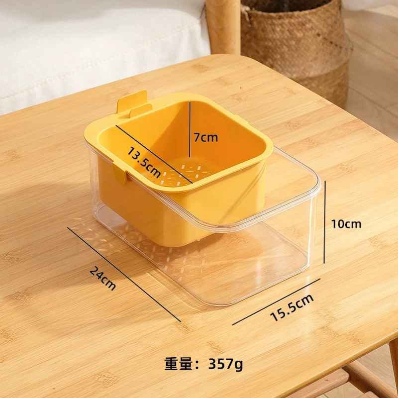 Drying rack, capacious double-layer rectangular fruit snack box, storage box for home use