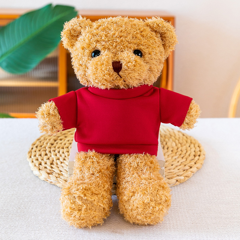 Vestir oso muñeca muñeca logotipo de impresión osito de peluche