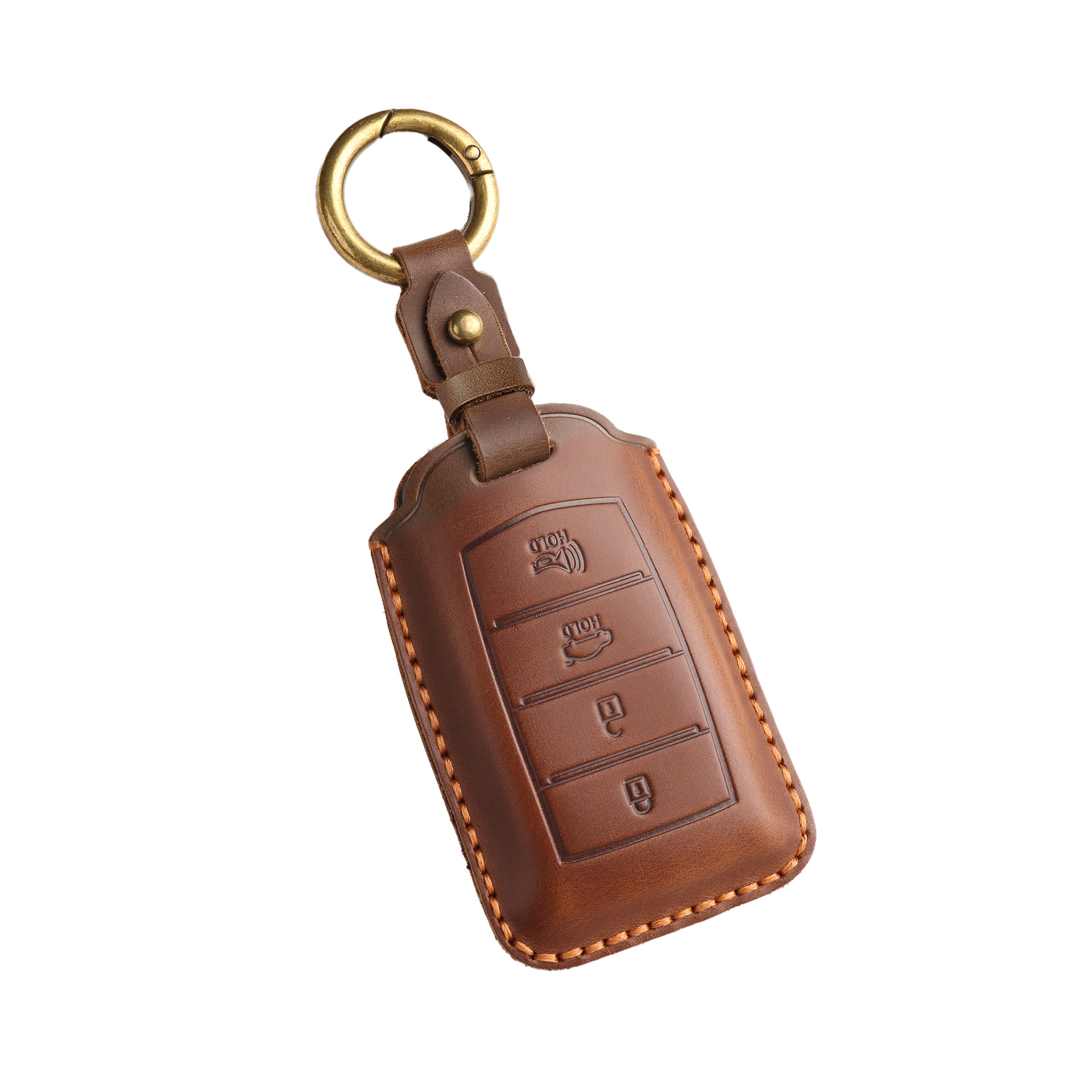 Retro Key Cover Suitable for Genesis Old Model Genesis Pure Handmade Genuine Leather Buckle Case